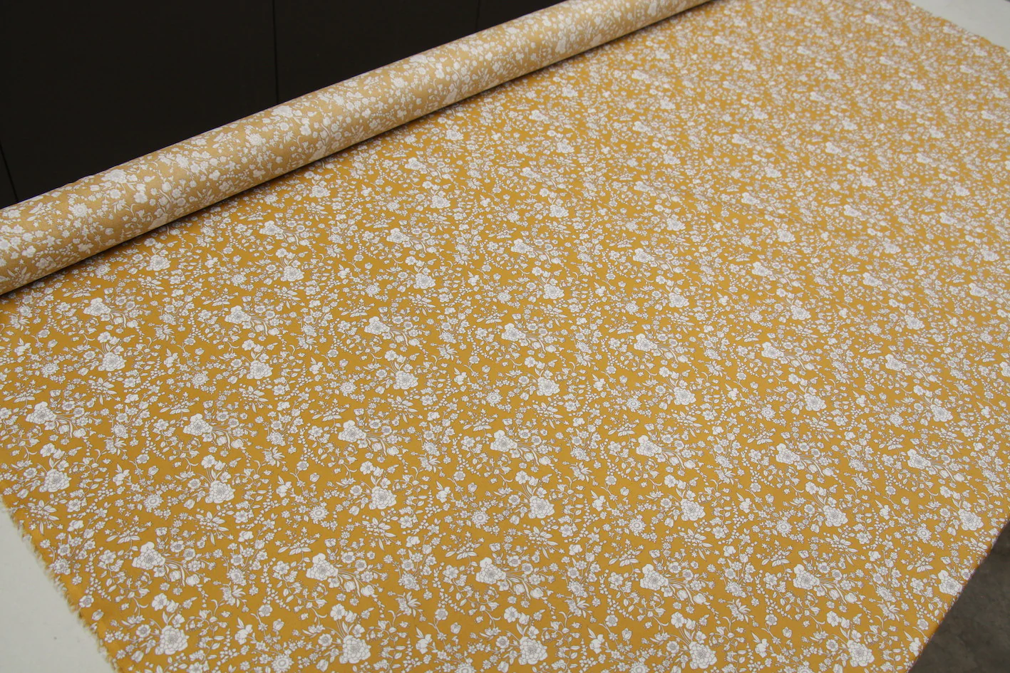 Summer Blooms Mustard - Liberty Tana Lawn - Image 3