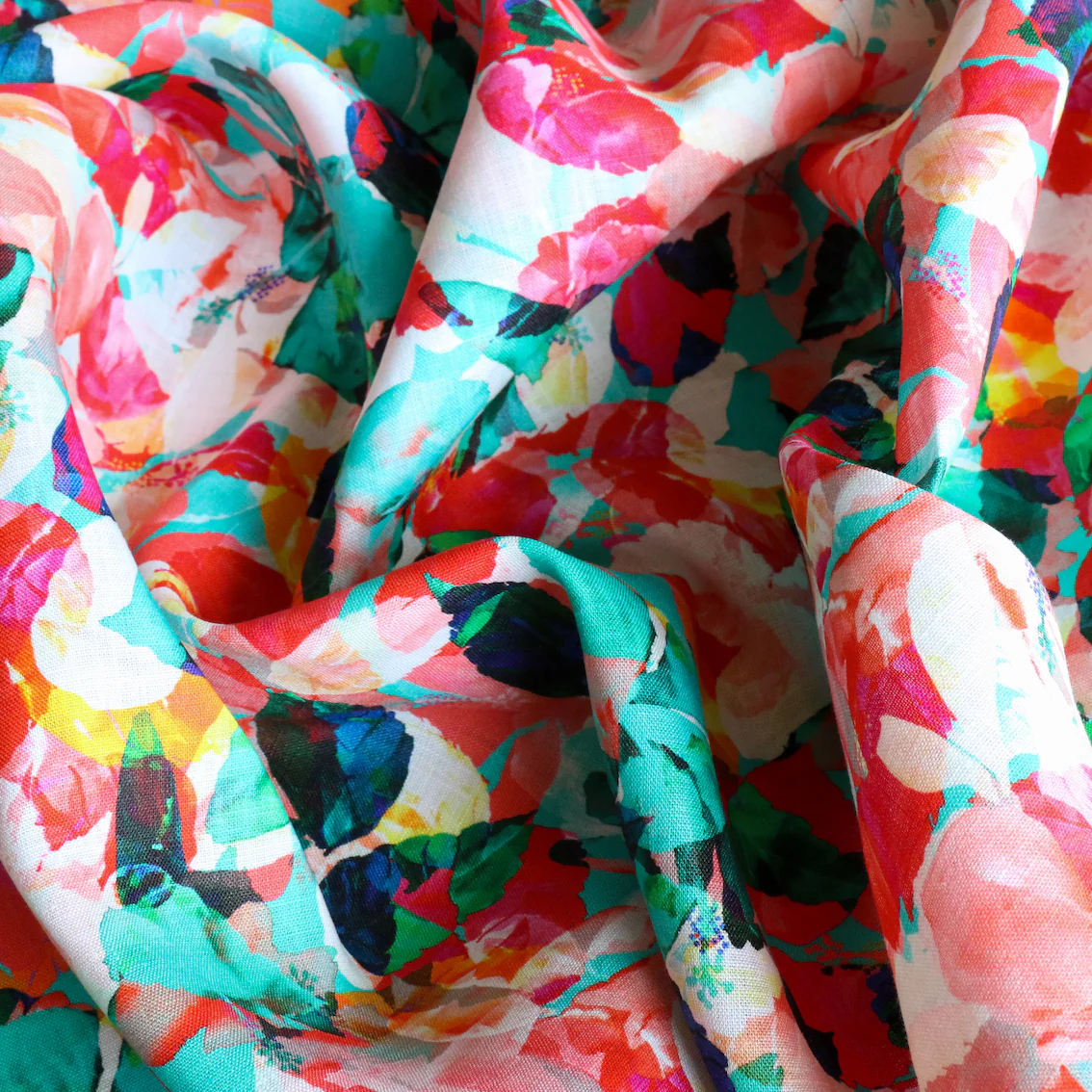 Summer Breeze Printed Linen - Image 2