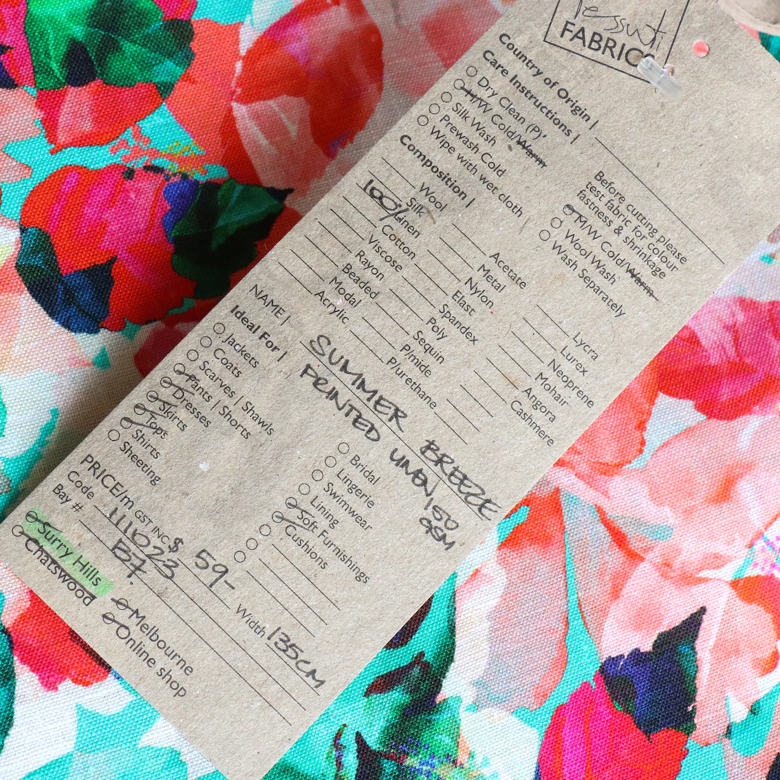 Summer Breeze Printed Linen - Image 4
