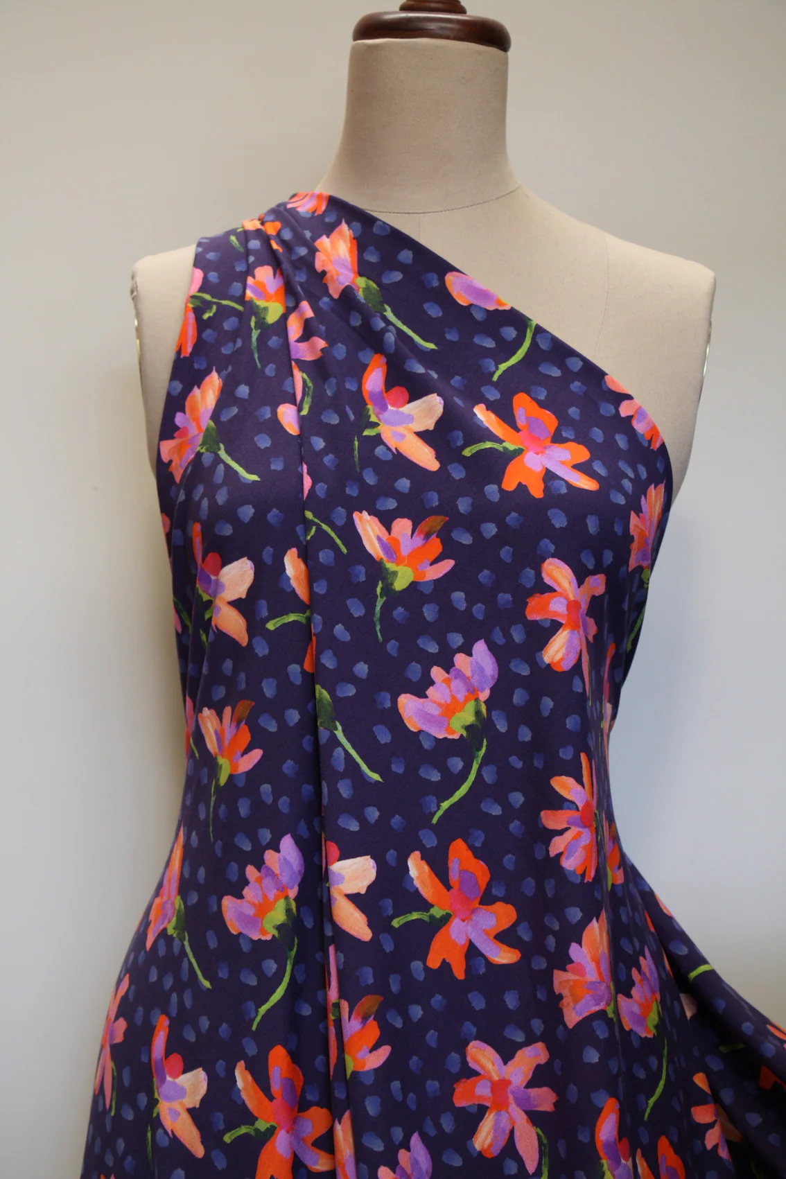 Sun Daisy Blue - Liberty Mayfair Jersey - Image 6