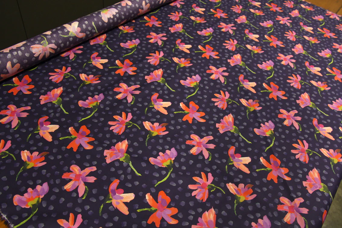 Sun Daisy Blue - Liberty Tana Lawn - Image 5