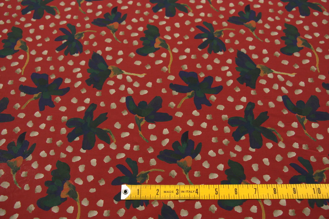 Sun Daisy Red - Liberty Tana Lawn - Image 3