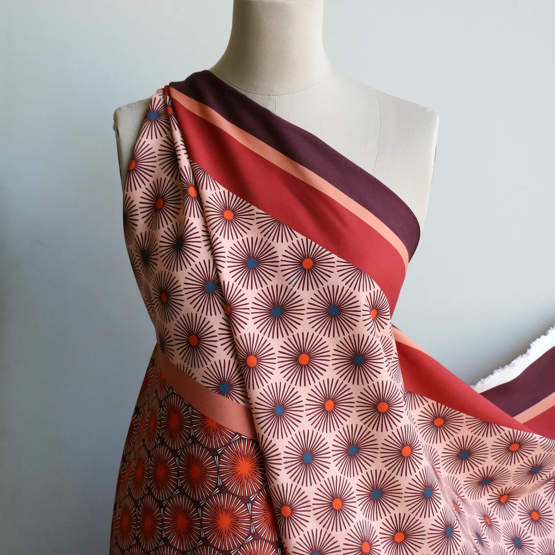 Sundown Mosaic Stretch Crepe - Image 6