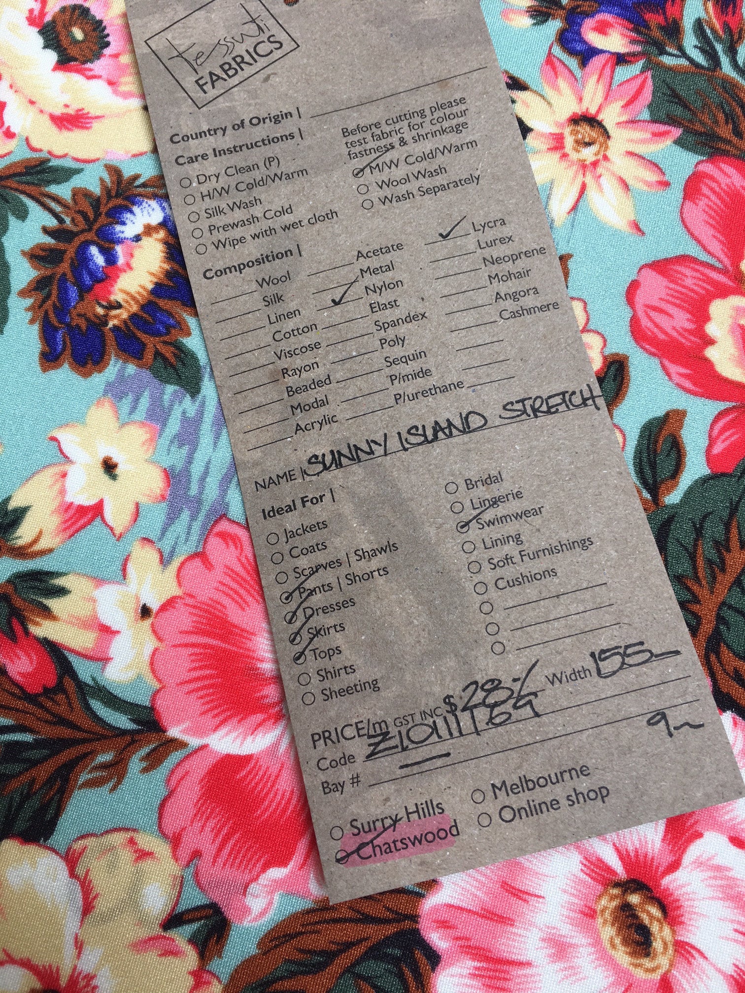 Sunny Island Stretch - Swimwear Fabric - Image 5