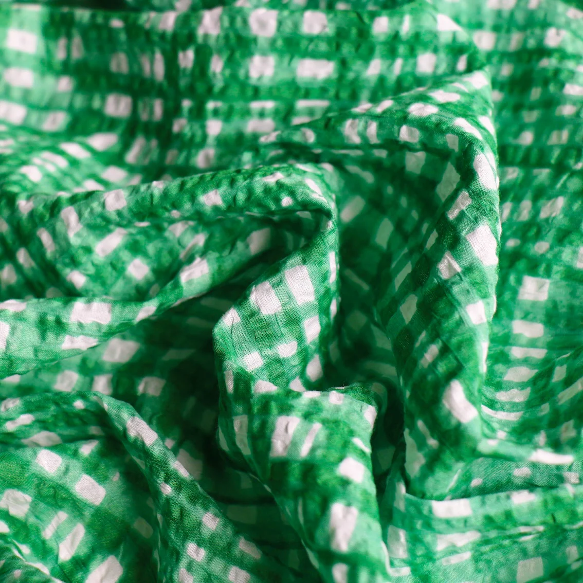 Suto Green Seersucker - Image 2