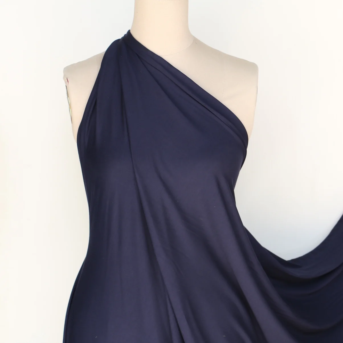 Suto Navy Greenwarm Viscose Jersey - Image 3