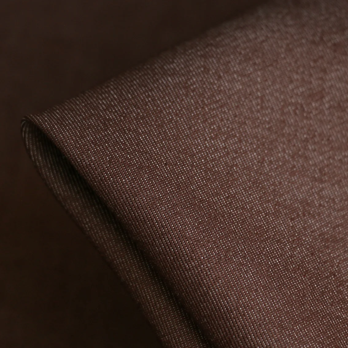 Suzu Denim Chestnut - Cotton Blend Denim