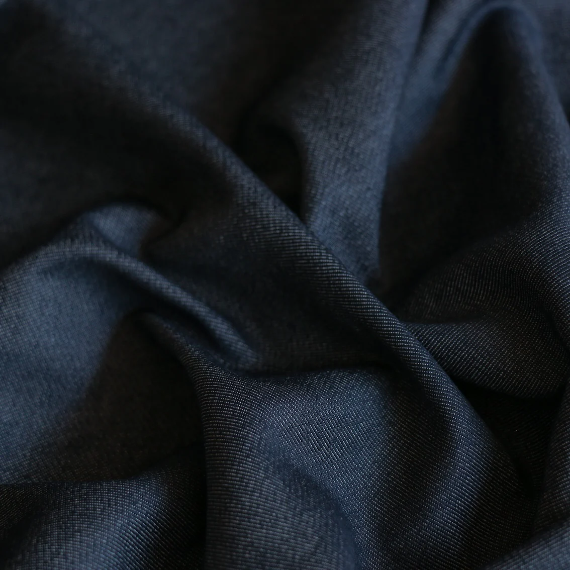 Suzu Denim Navy - Cotton Blend Denim - Image 2