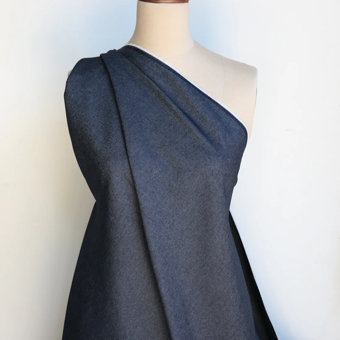 Suzu Denim Navy - Cotton Blend Denim - Image 4