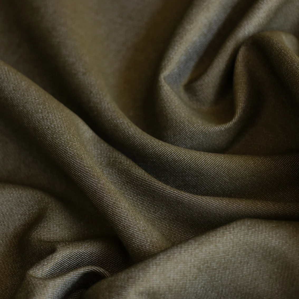 Suzu Denim Olive - Cotton Blend Denim - Image 2