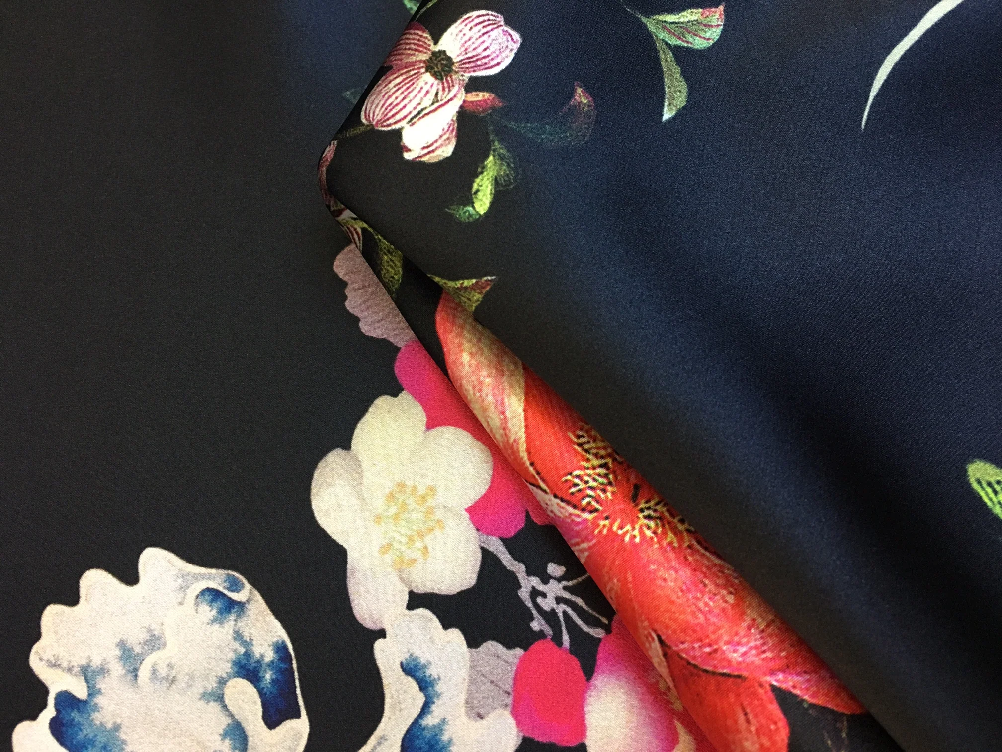 Sweet Pea Satin Silk