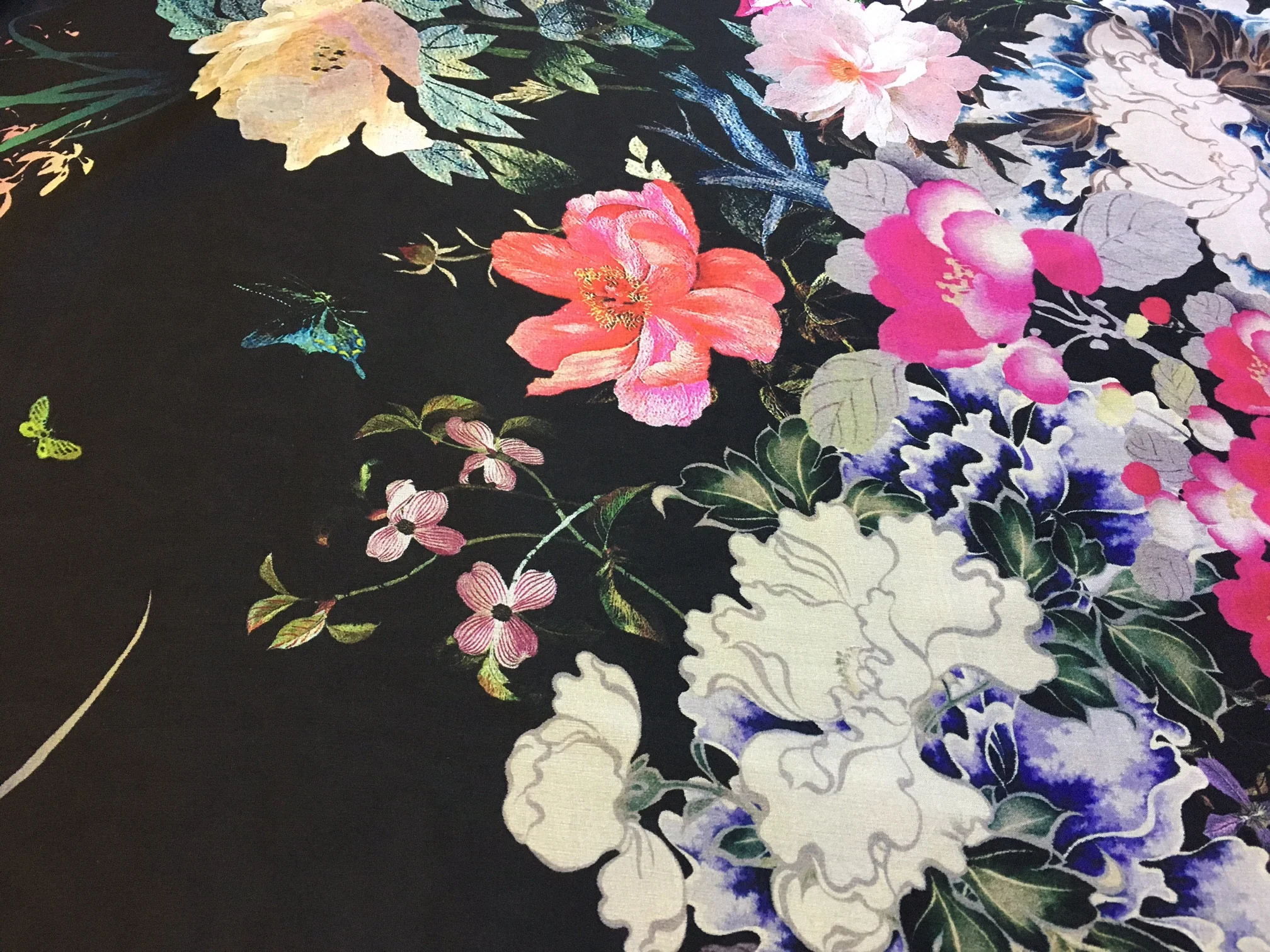 Sweet Pea Silk Chiffon Remnant - Image 3