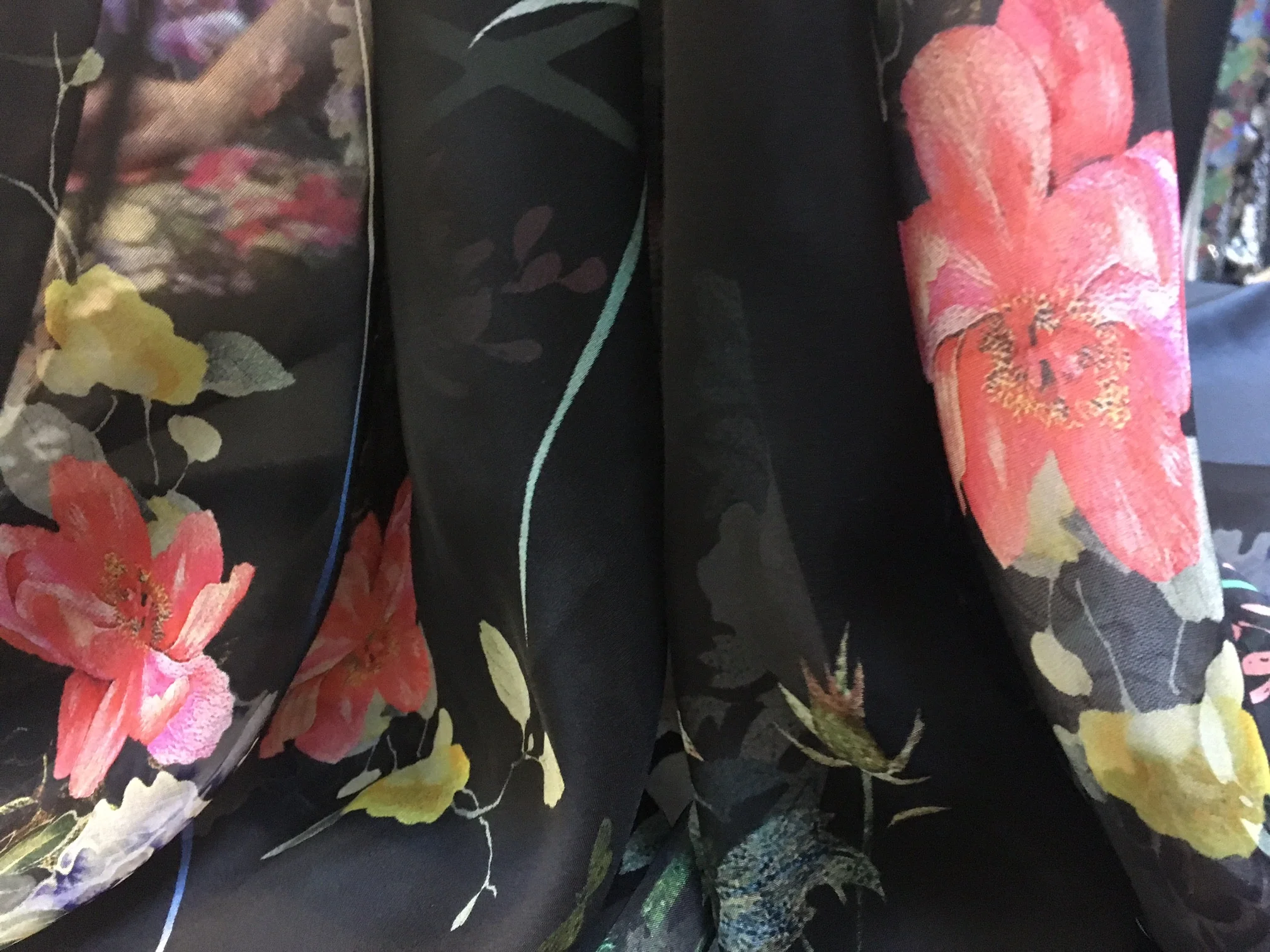 Sweet Pea Silk Chiffon Remnant - Image 4