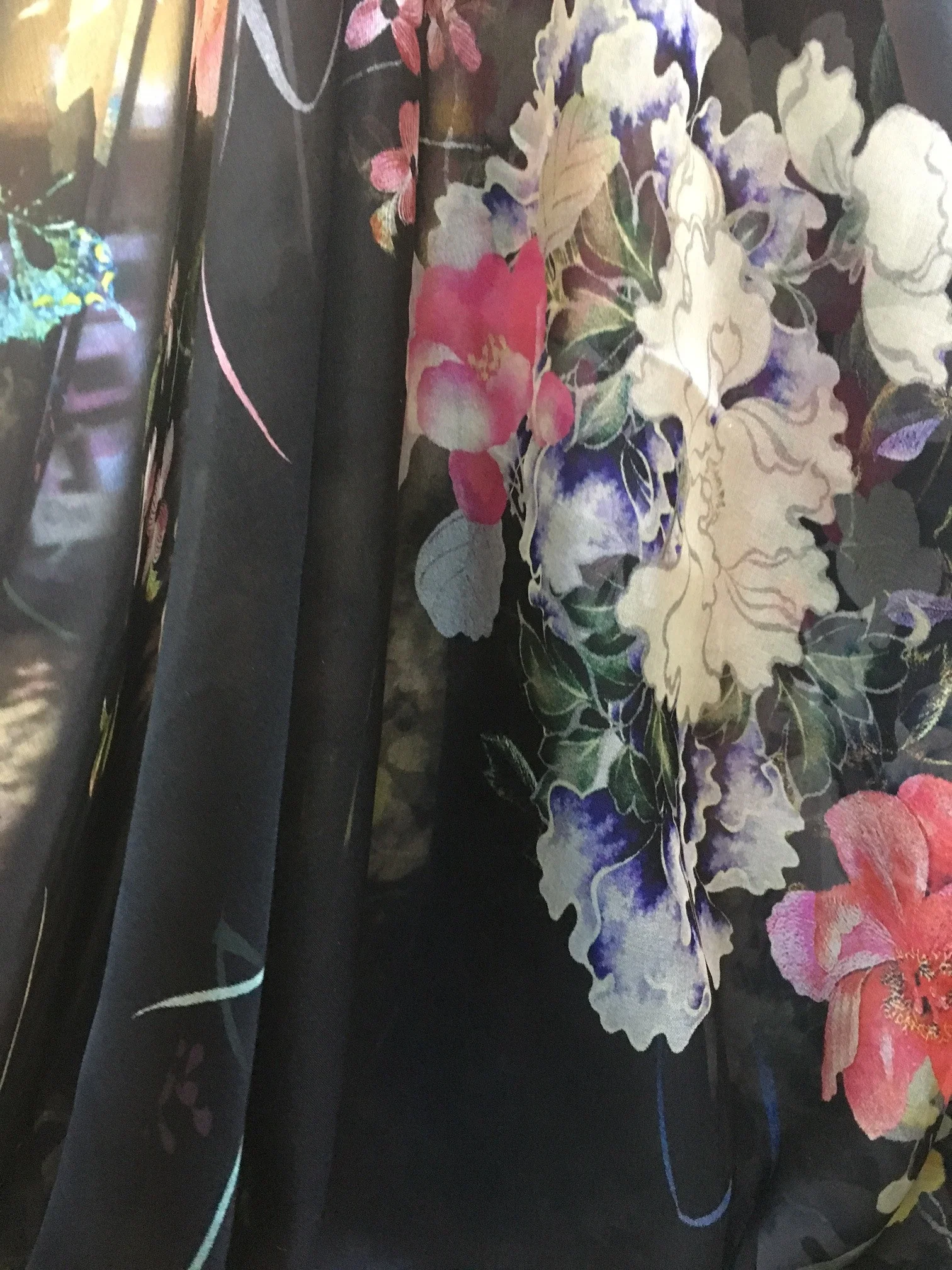 Sweet Pea Silk Chiffon Remnant - Image 5