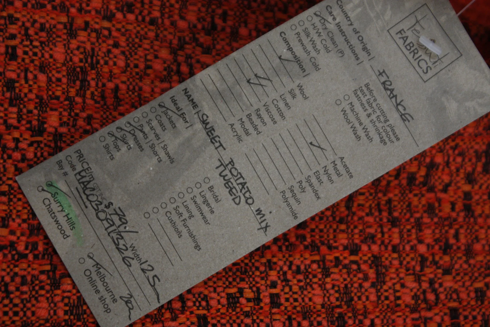 Sweet Potato Mix Tweed - Image 4