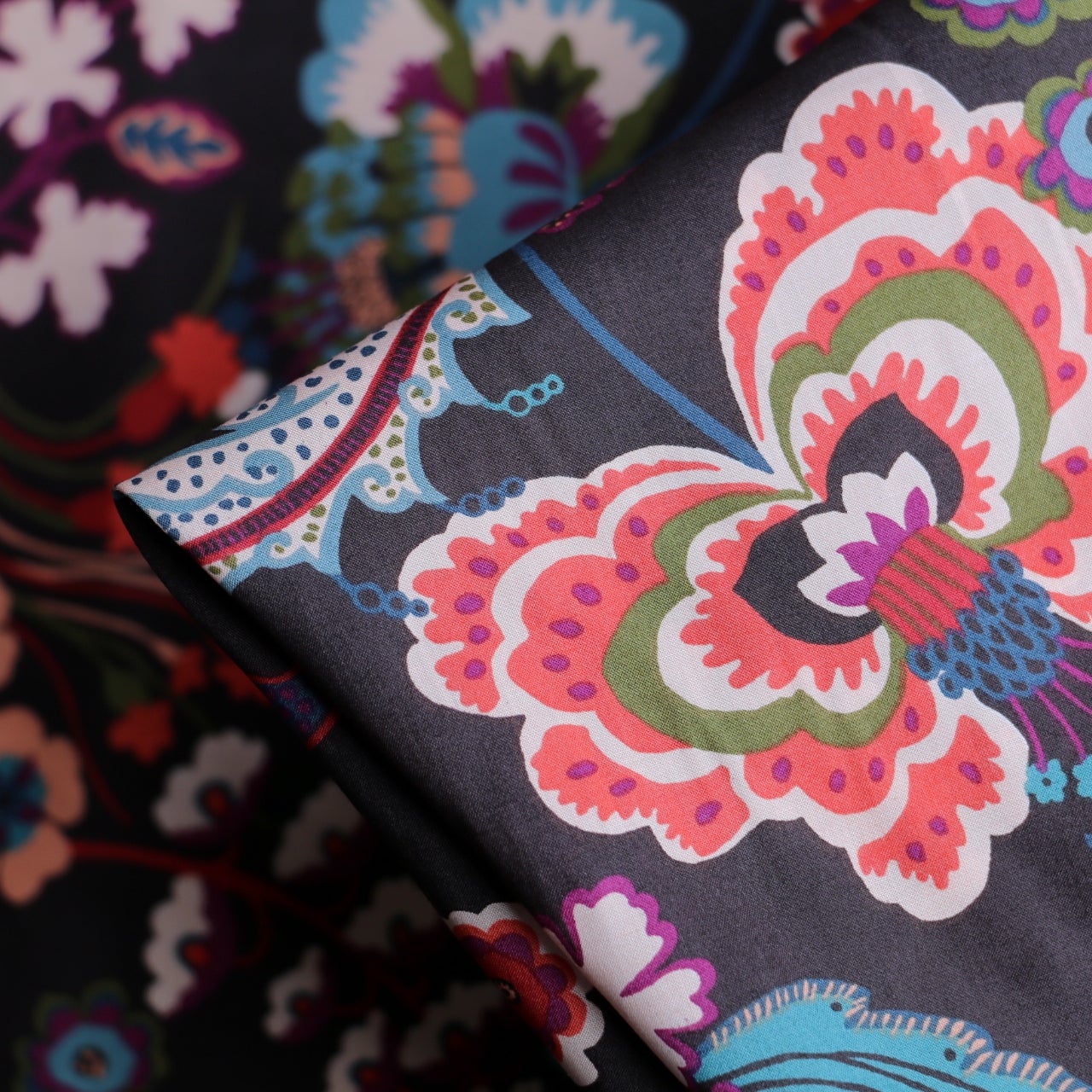Symphony Black/Carob - Liberty Tana Lawn™