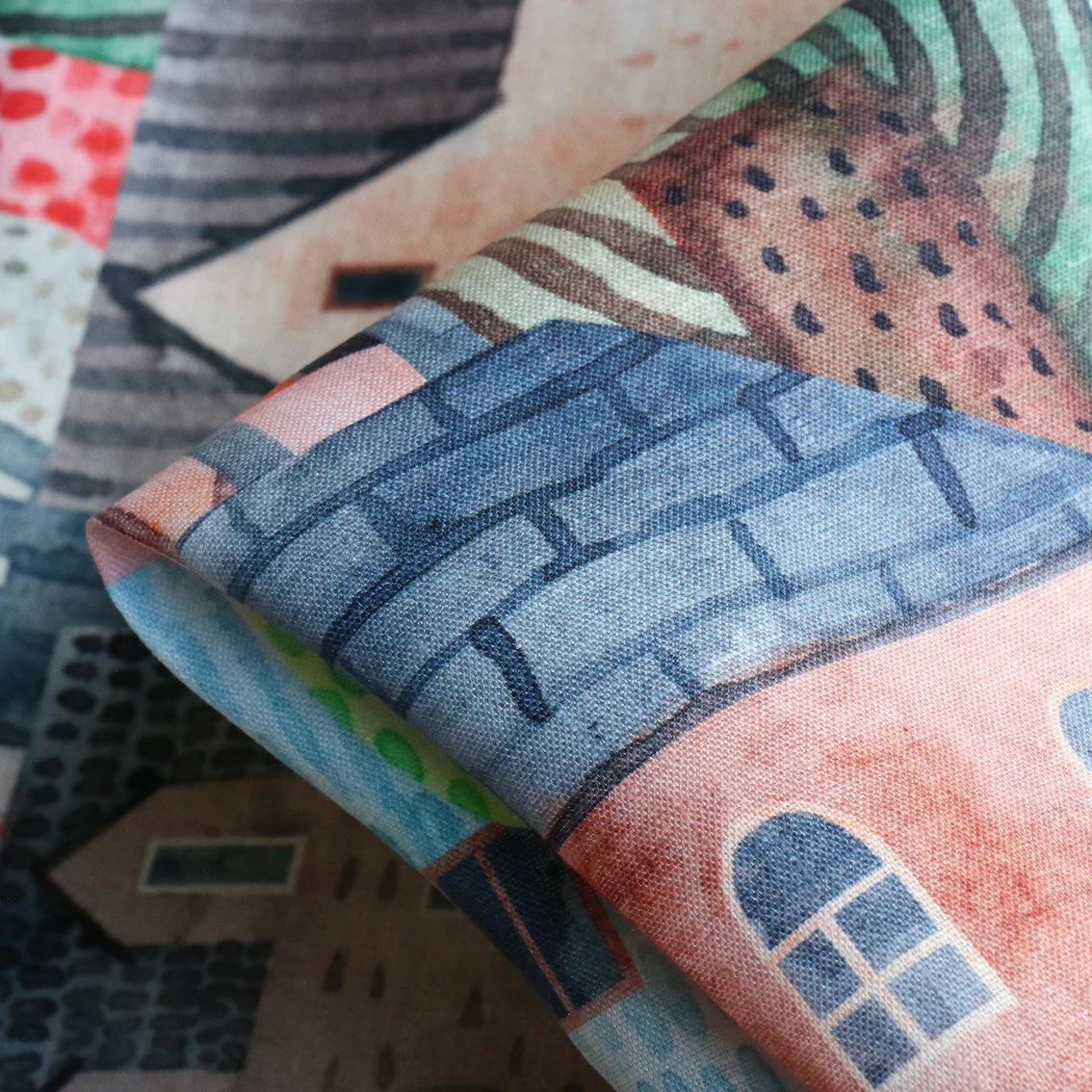 Takes A Village Printed Linen