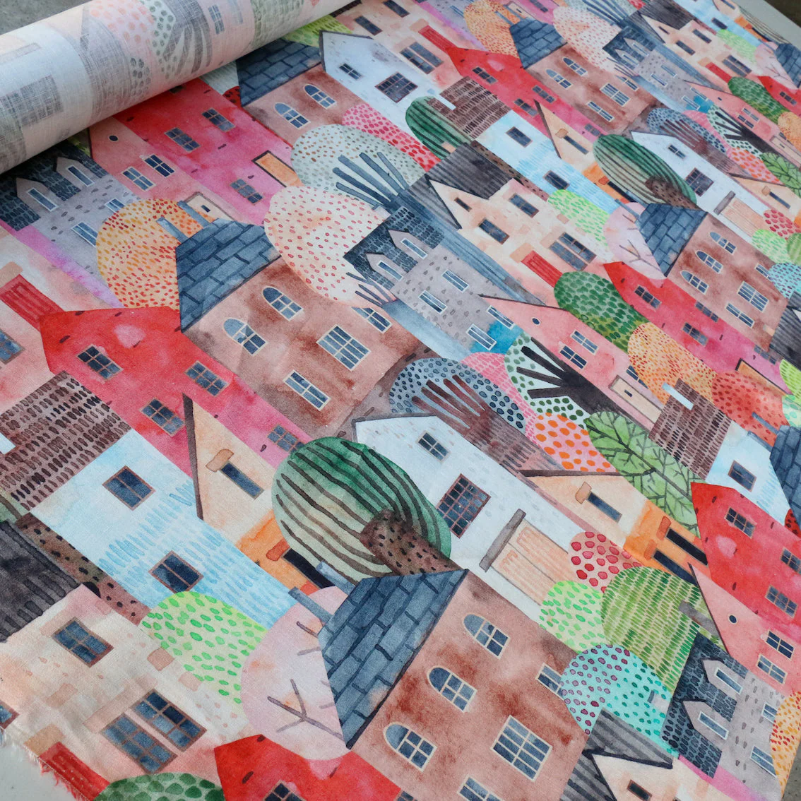 Takes A Village Printed Linen - Image 4
