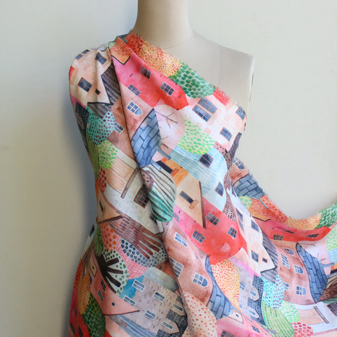 Takes A Village Printed Linen - Image 5