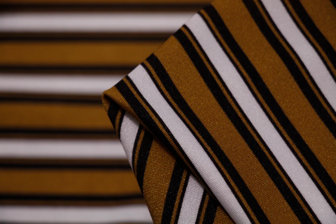 Tan Me Stripe - Swimwear Fabric