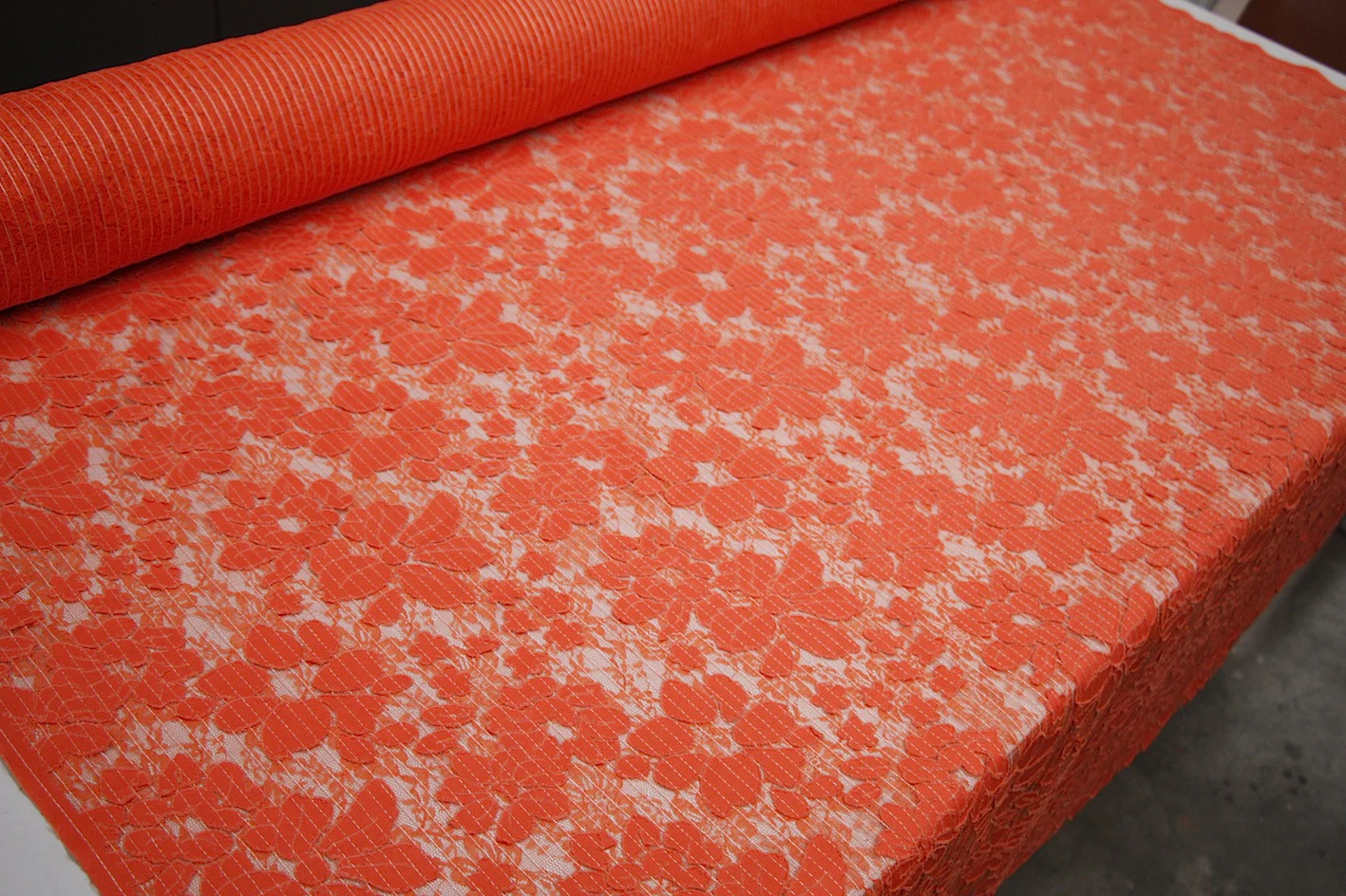 Tangerine Floral Net - Image 4