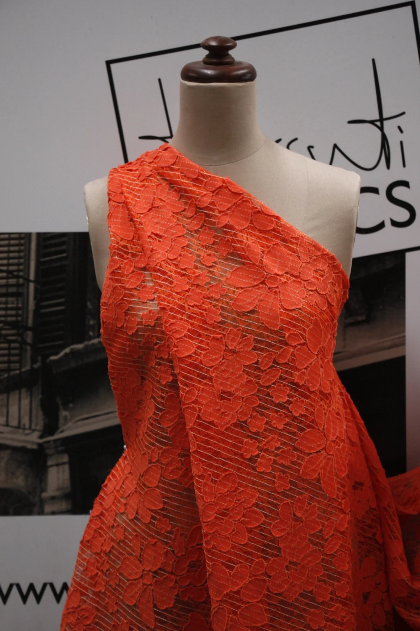 Tangerine Floral Net - Image 5