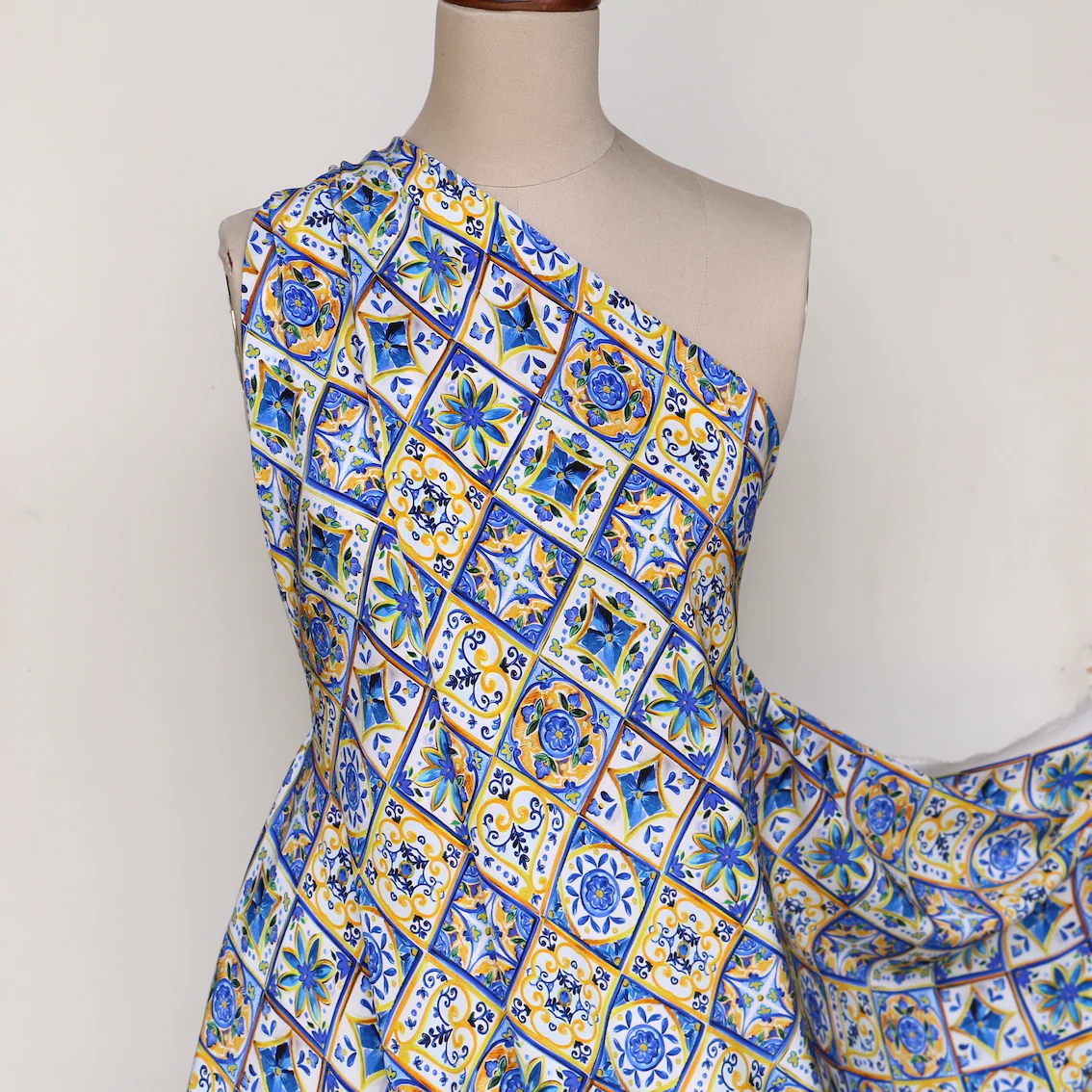 Taormina Tiles - Silk Crepe De Chine - Image 6