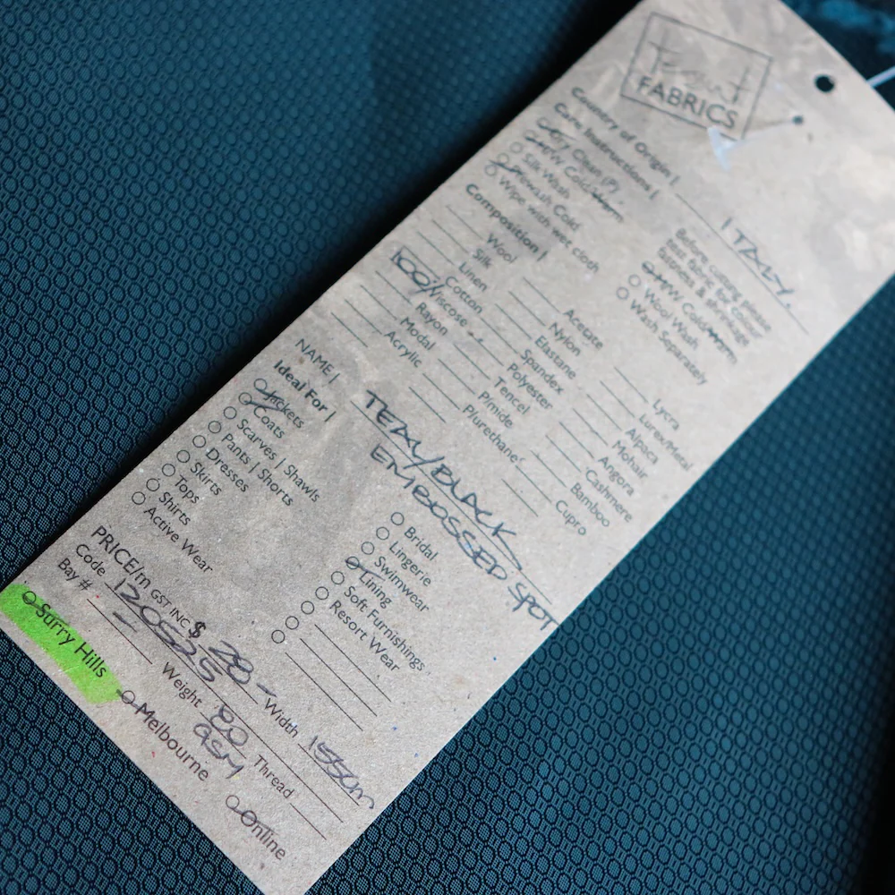 Teal/Black Embossed Spot - Image 3