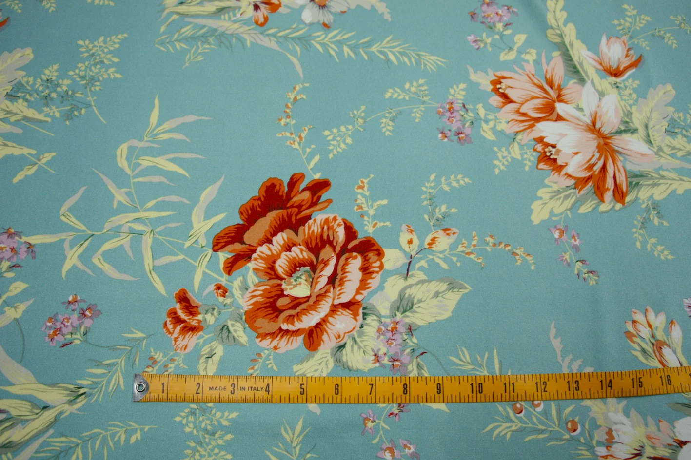 Teal Garden Stretch - Swimwear Fabric - Image 2