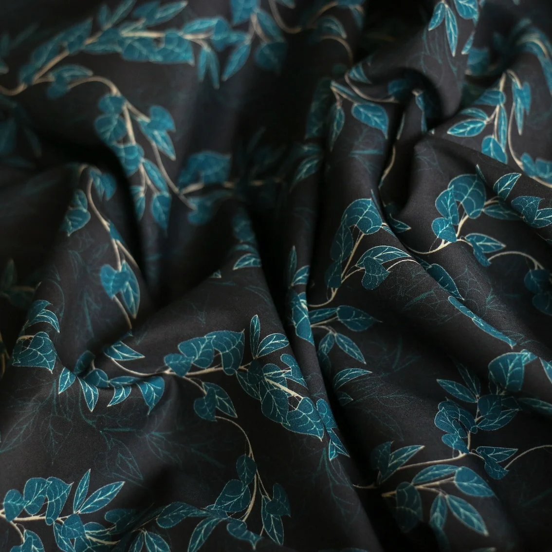 Teal Ivy Cotton Lawn - Image 2