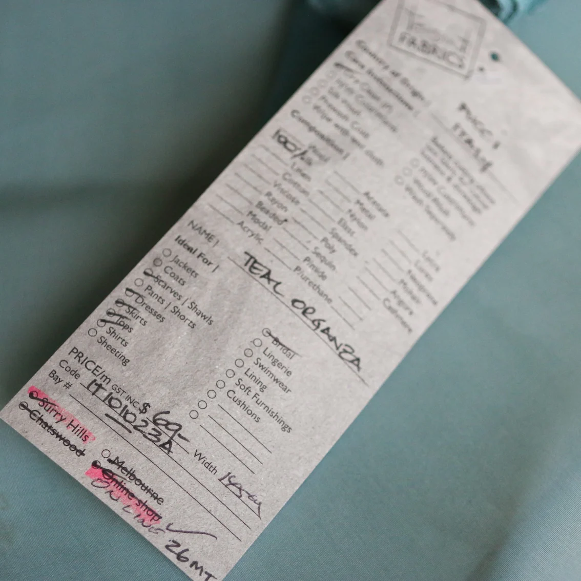 Teal Organza - Image 3