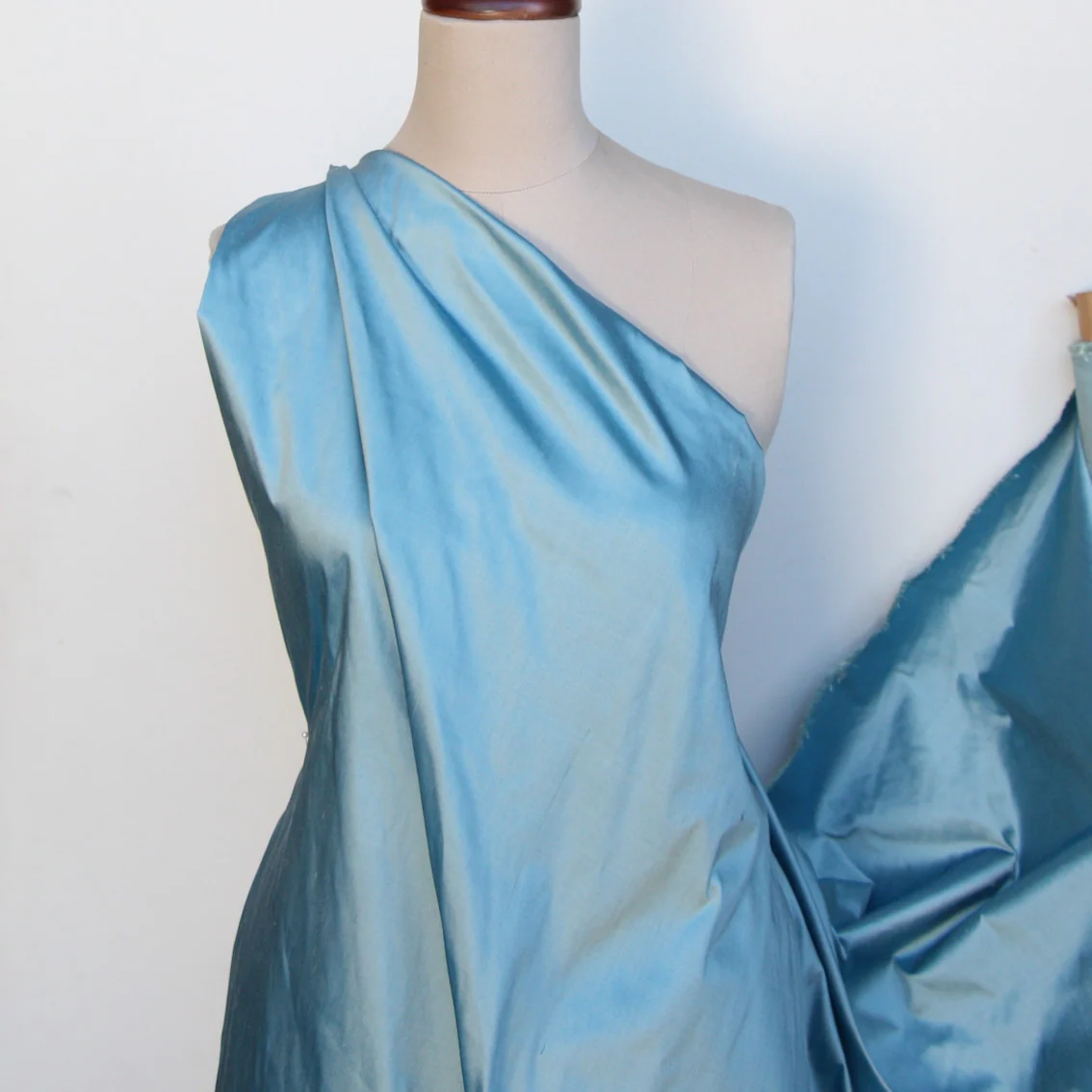 Teal Silk Dupion - Image 3