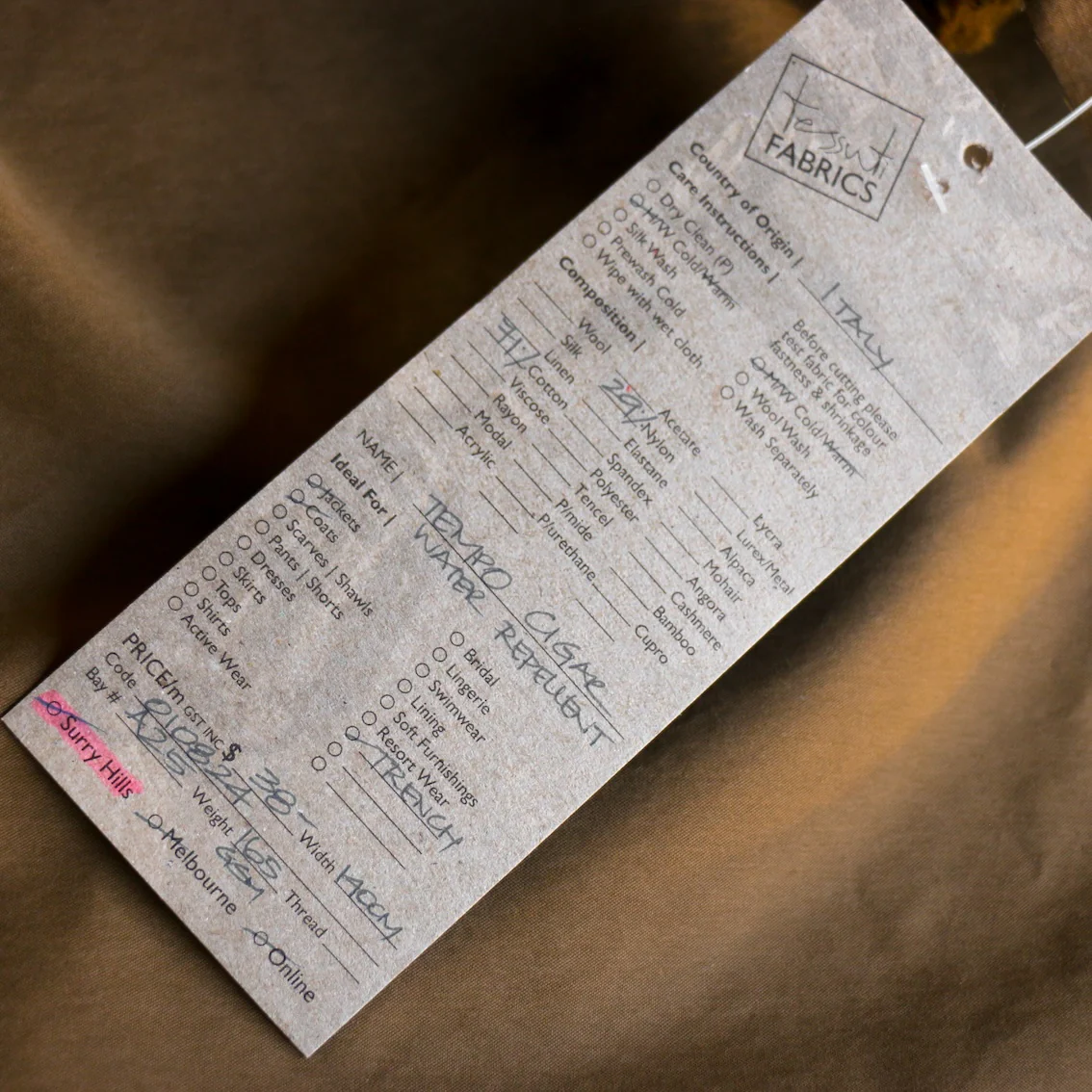 Temple Cigar - Water Resistant Cotton/Nylon - Image 4