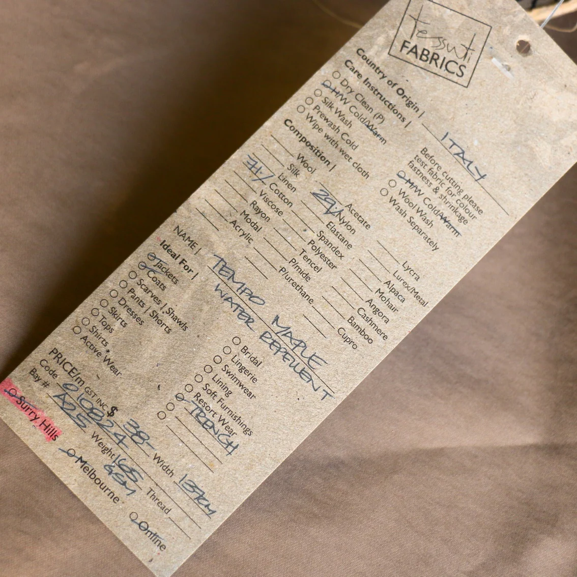 Temple Maple - Water Resistant Cotton/Nylon - Image 4