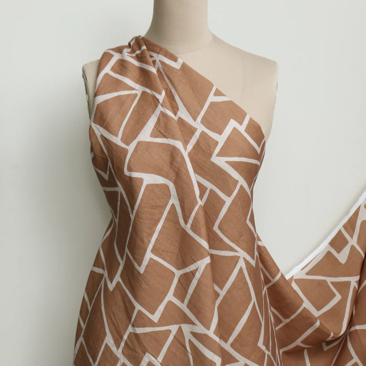 Terra Mosaic Printed Linen - Image 6