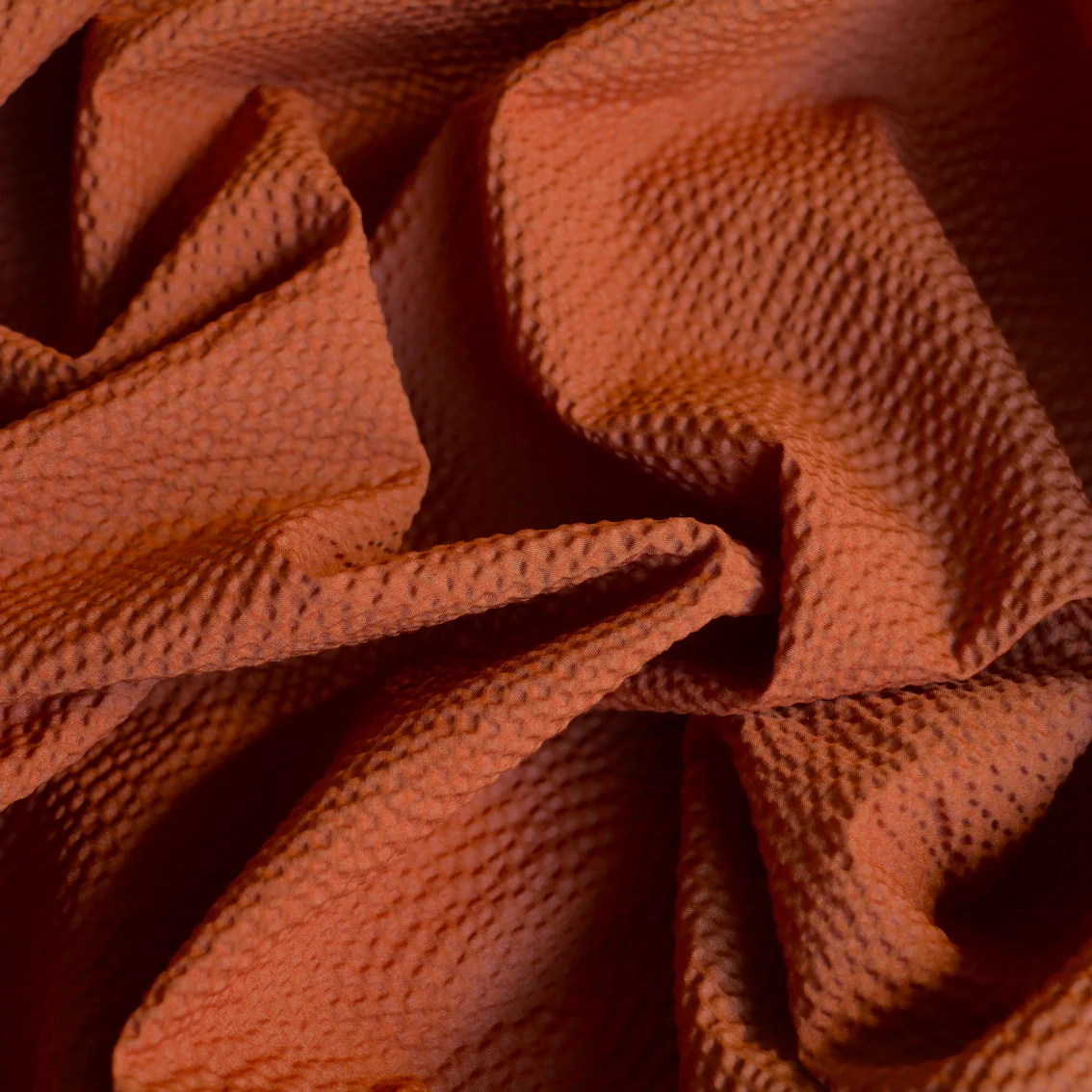 Vogue Terracotta Seersucker - Image 2