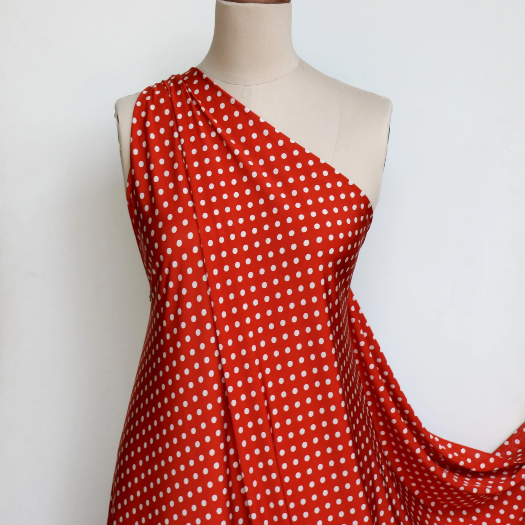 Terracotta Spot Slinky Jersey - Image 5