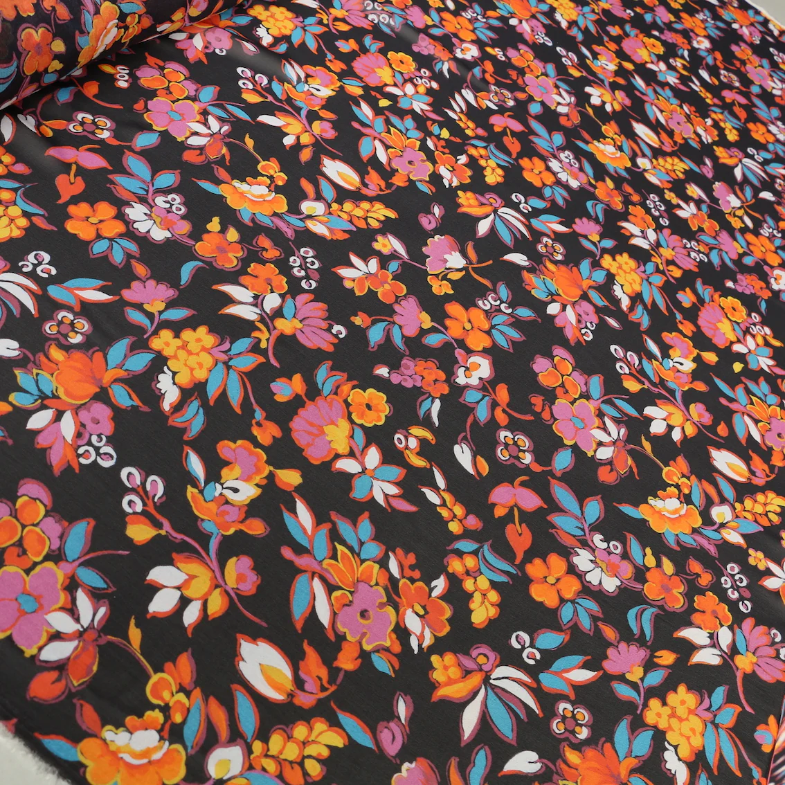 Terrazza Floral - Silk Georgette - Image 4