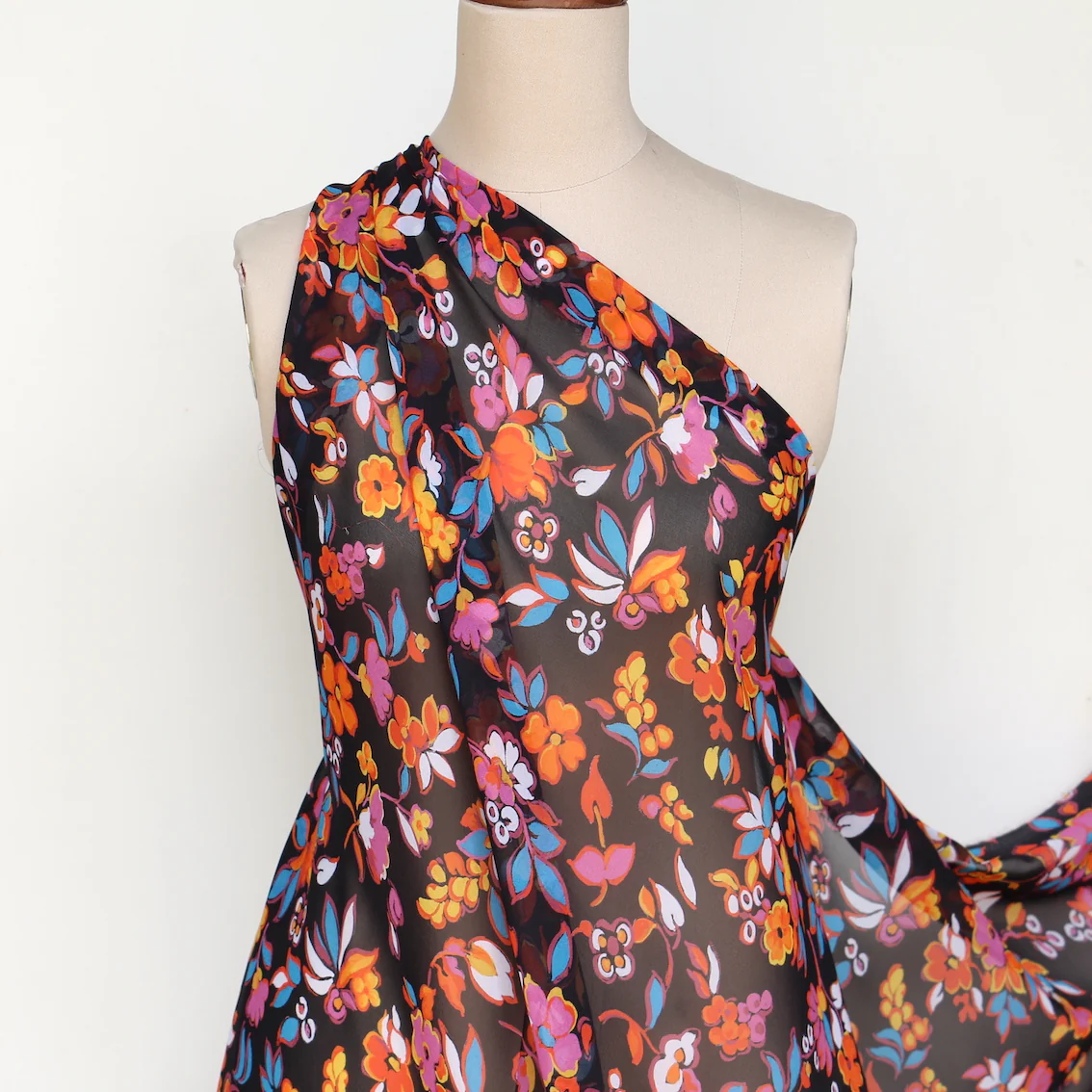 Terrazza Floral - Silk Georgette - Image 6