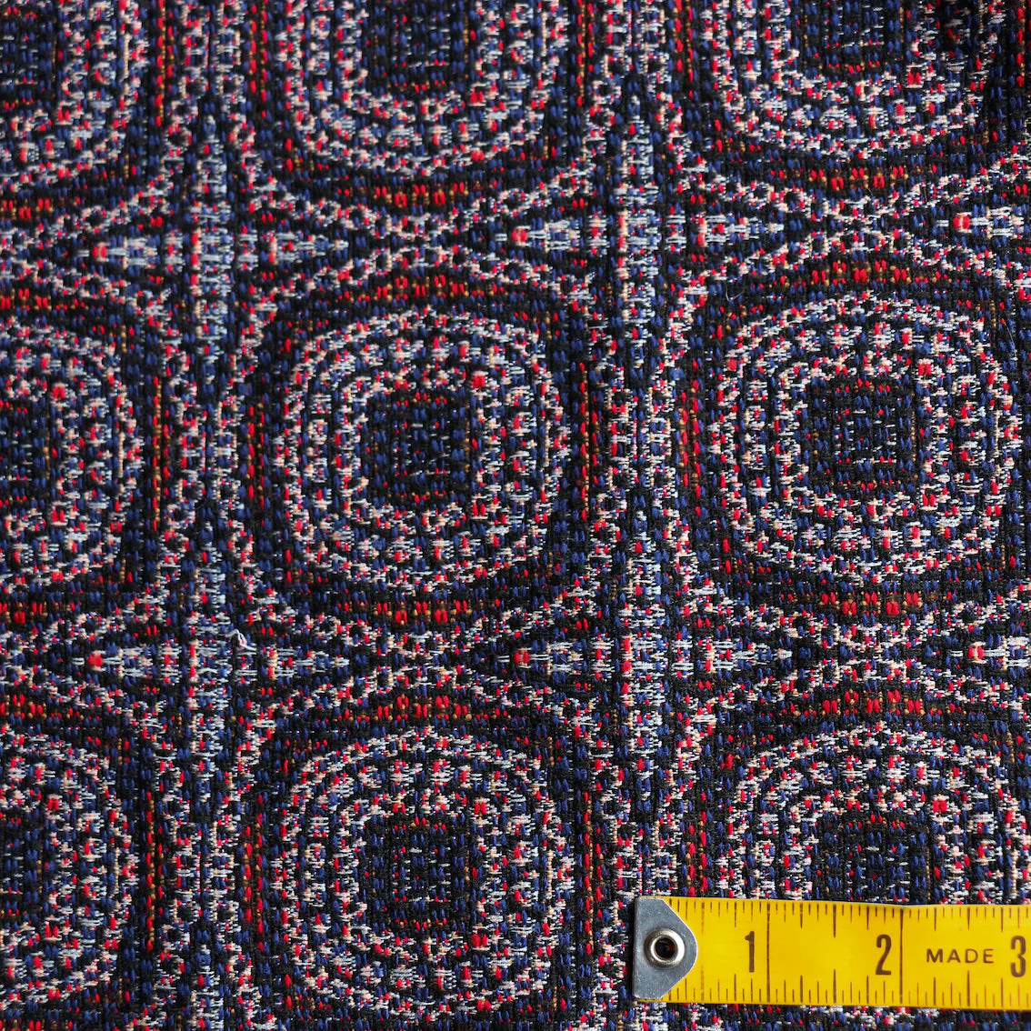 Tessera Jacquard Red/Navy - Image 4