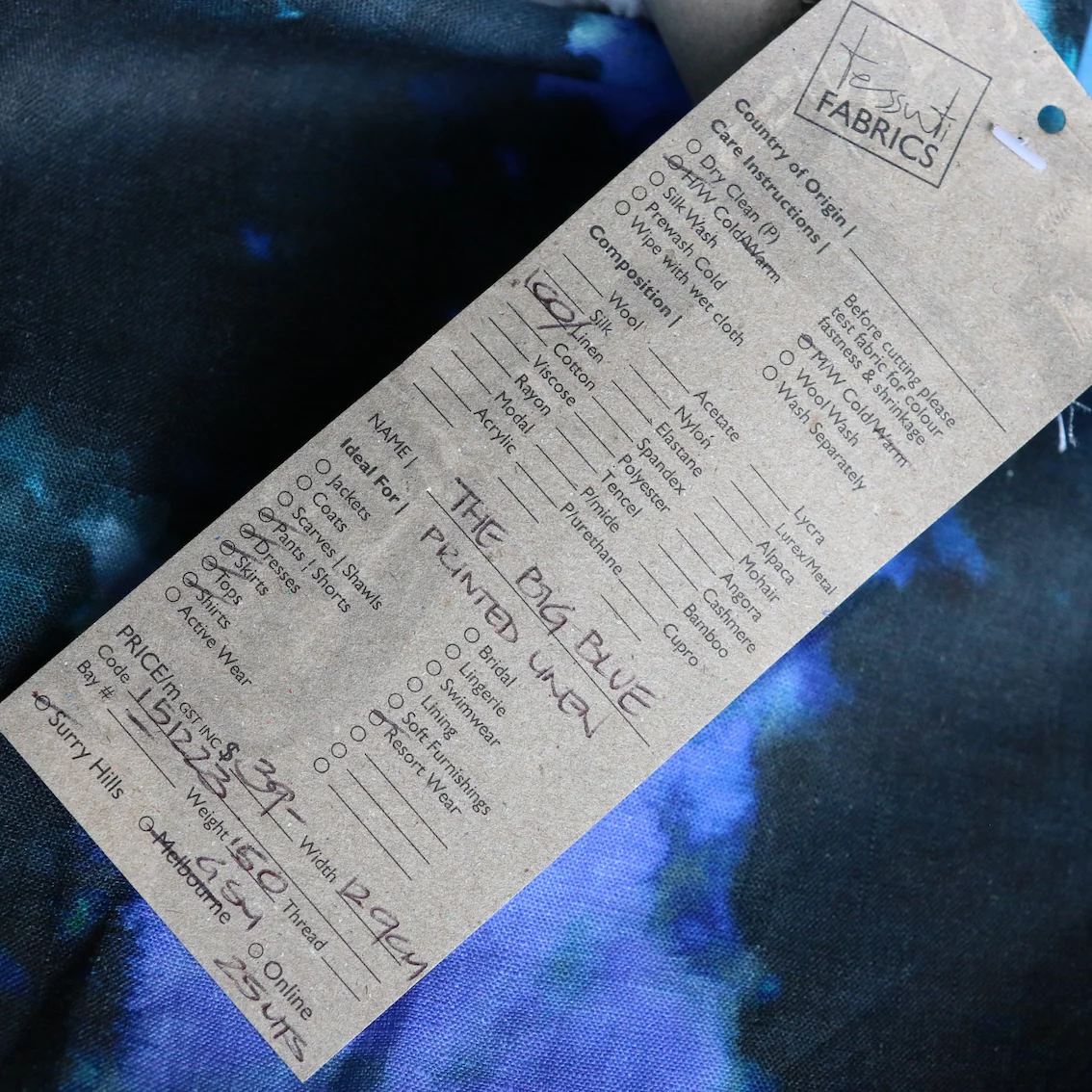 The Big Blue Printed Linen - Image 4