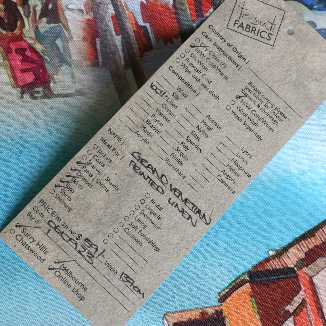 The Grand Venetian Printed Linen - Image 5