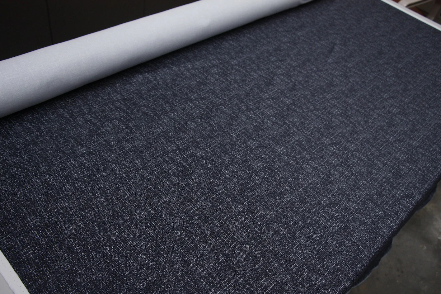 The March Of Rings Navy - Stretch cotton - Image 4