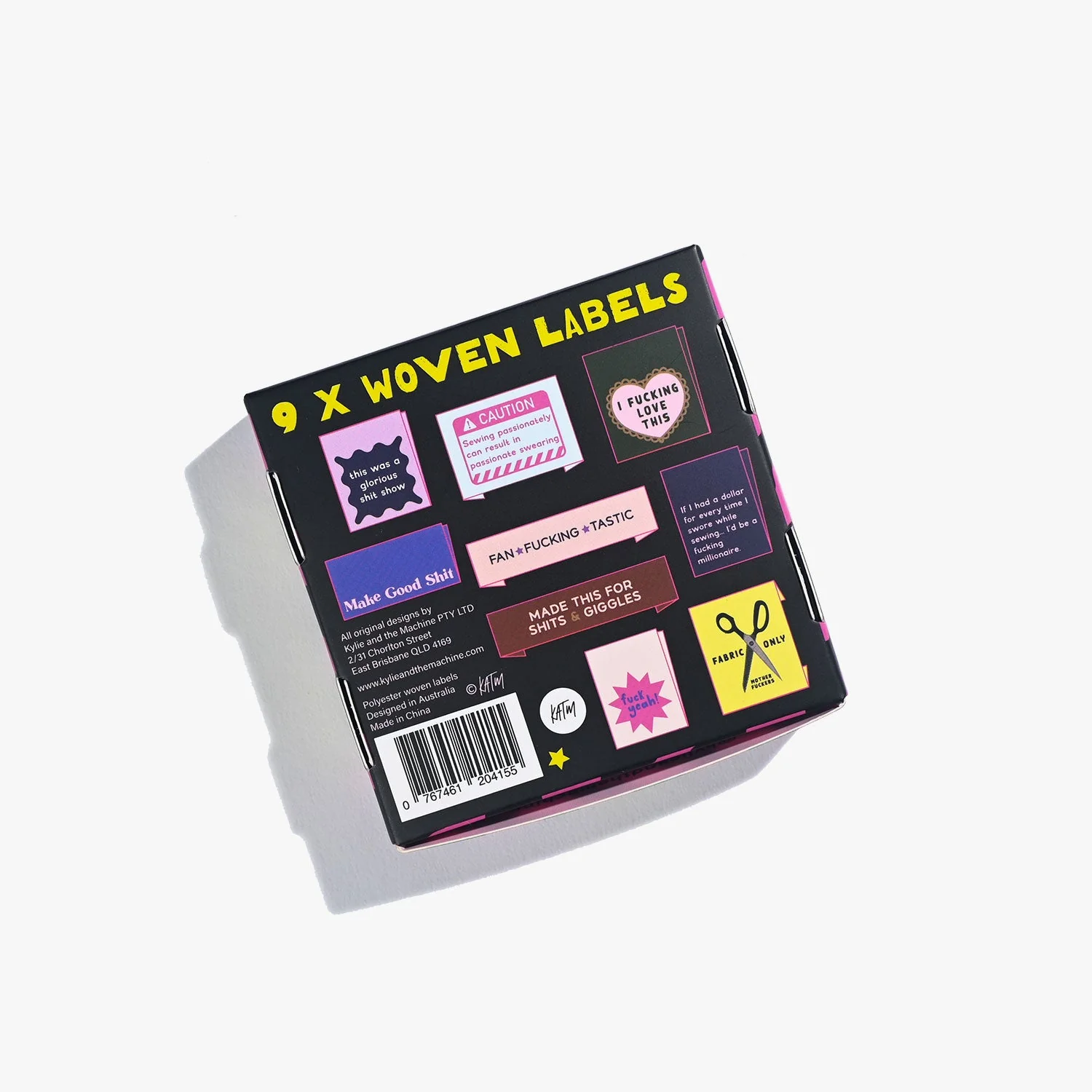 'The Sweary Sewist #4' - Assorted woven sewing labels 9 Pack - Image 5