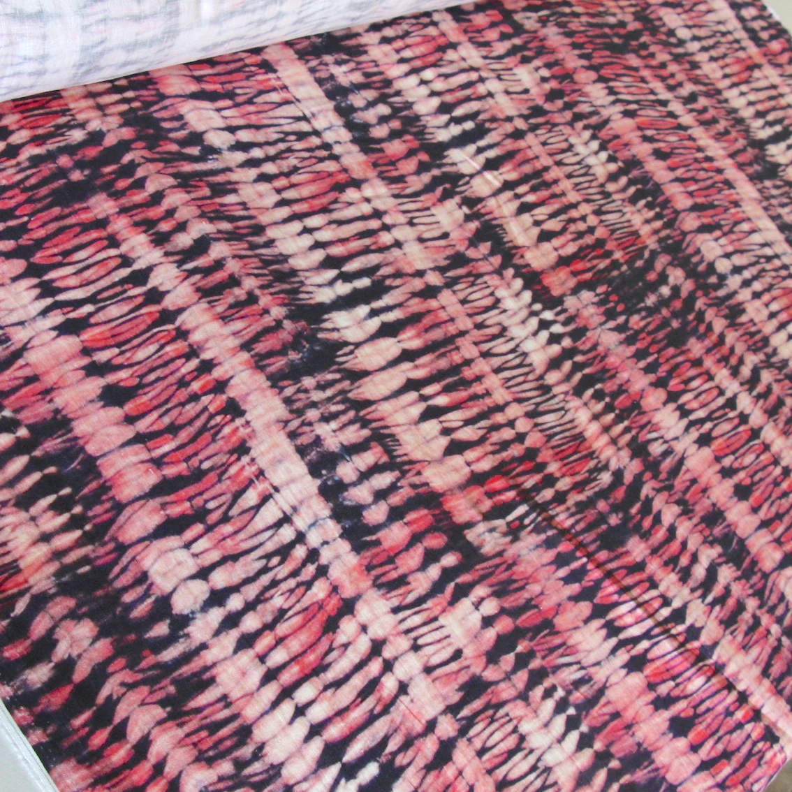 Tie Dye Dusk Washed Printed Linen - Image 3