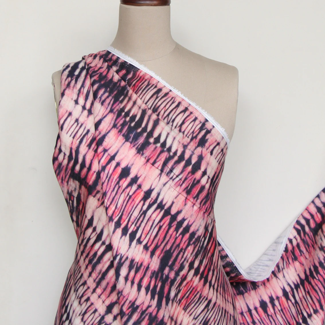 Tie Dye Dusk Washed Printed Linen - Image 4