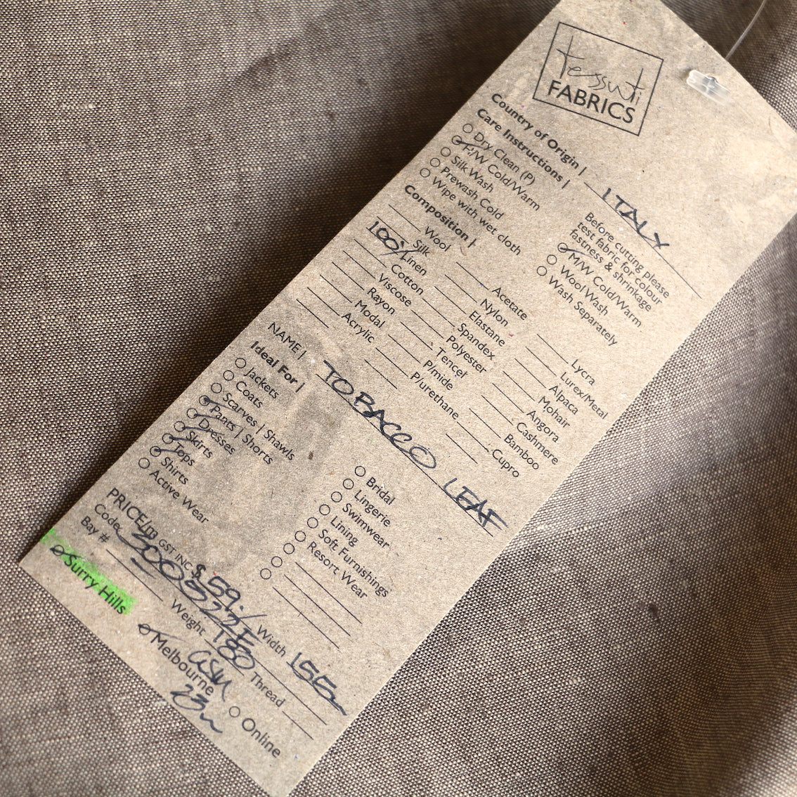 Tobacco Leaf Linen - Image 3