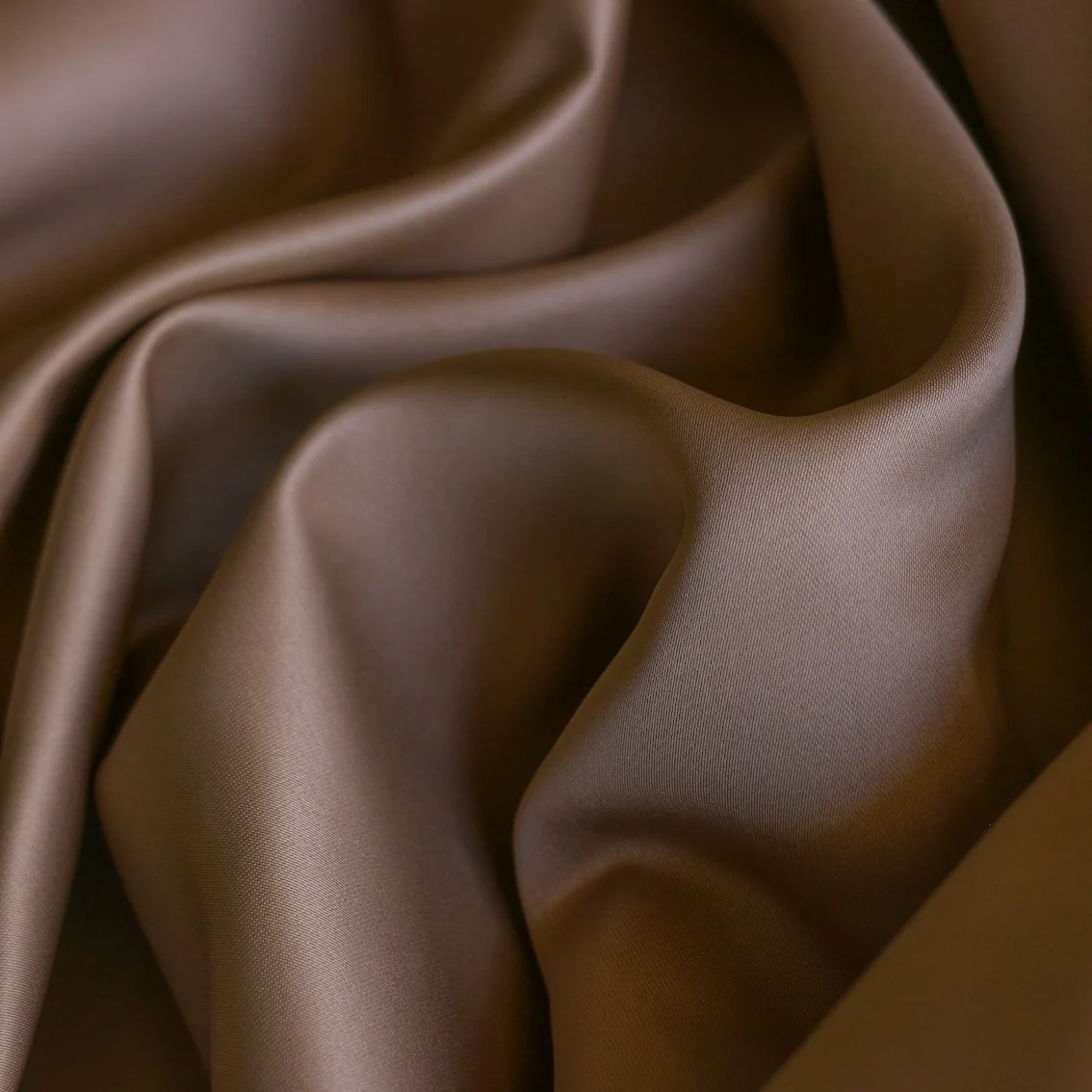 Toffee Delustered Satin - Double Sided - Image 2