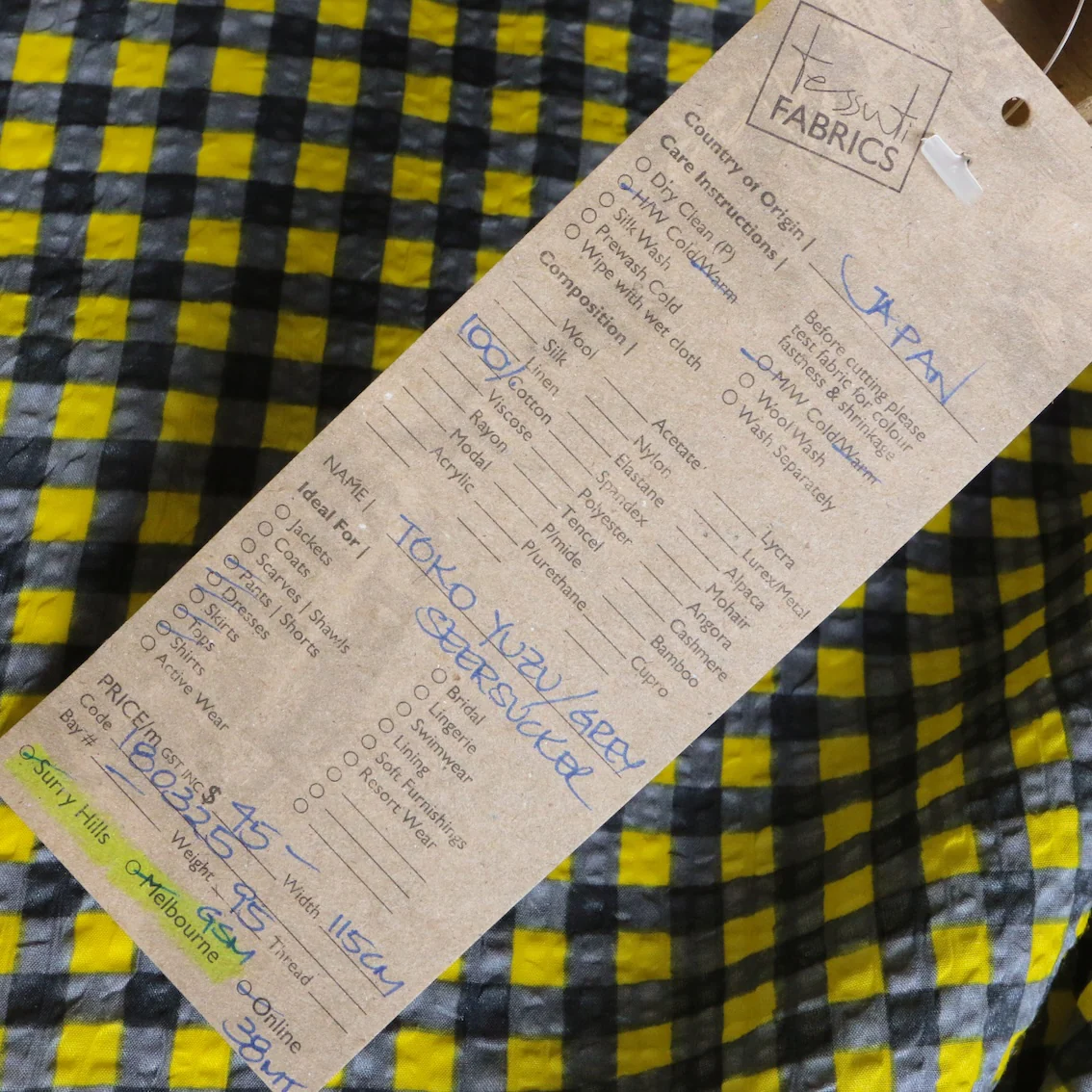 Toko Yuzu/Grey Seersucker - Image 3