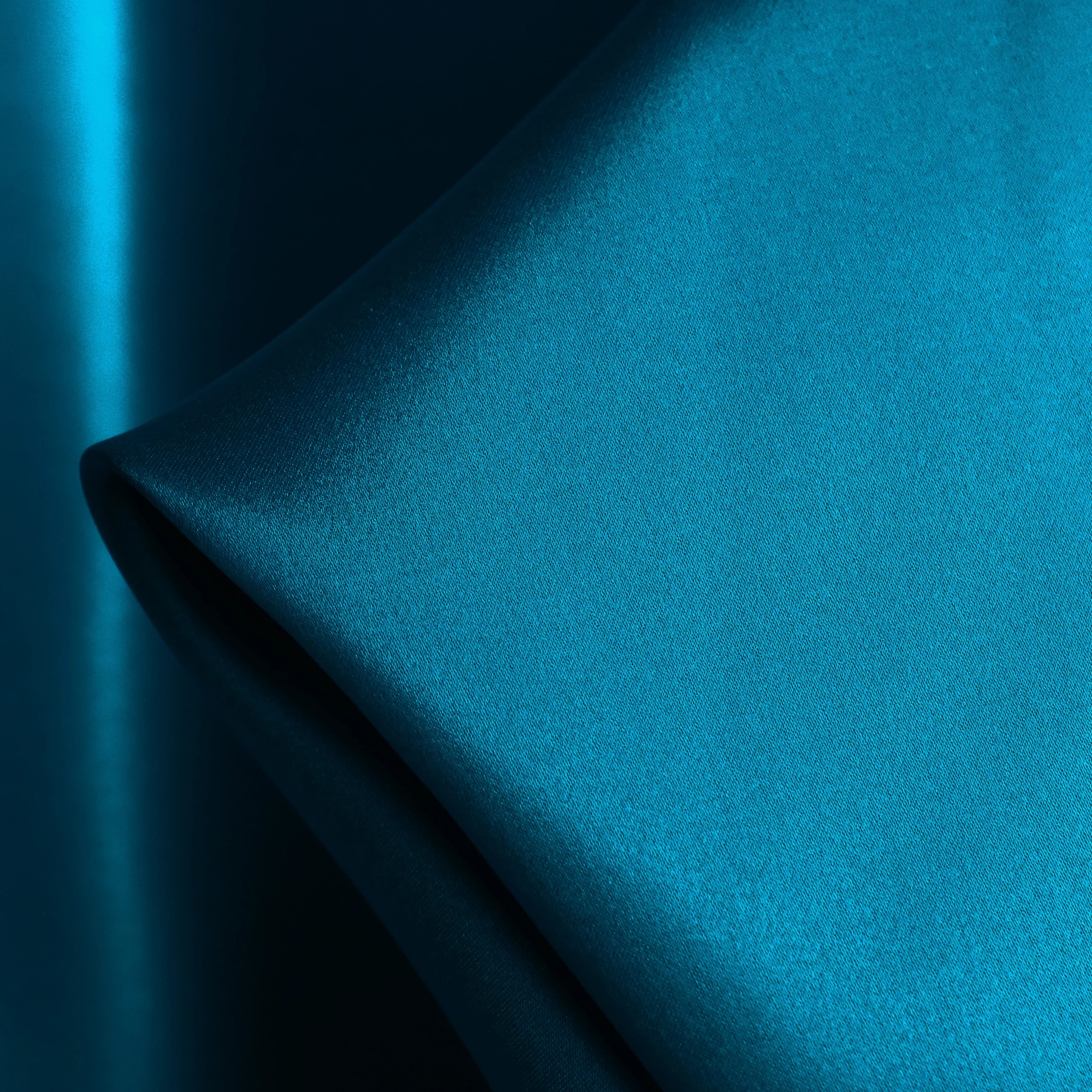Topaz Blue Silk Satin - 22mm